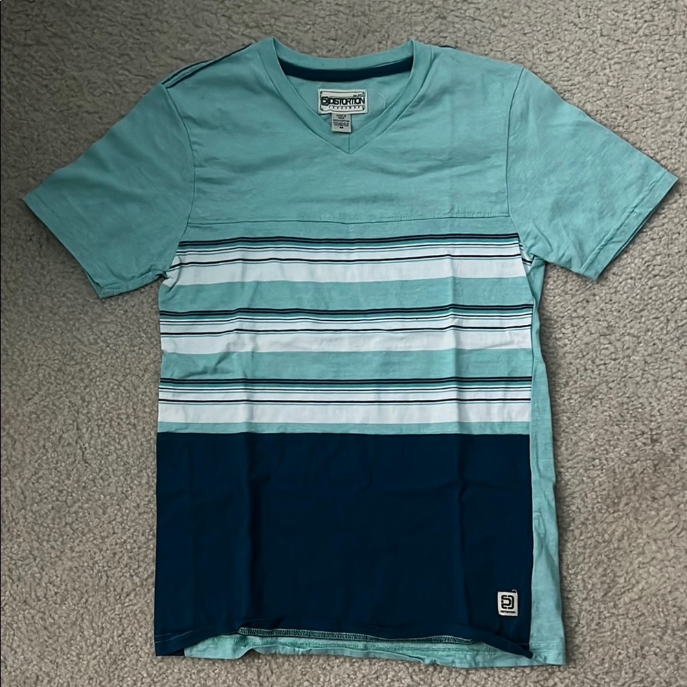 Striped V-Neck T-Shirt